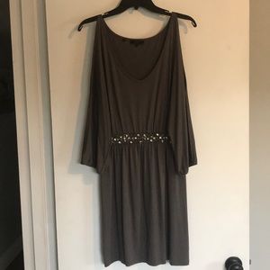 Guess Long Sleeve Cold Shoulder Dress